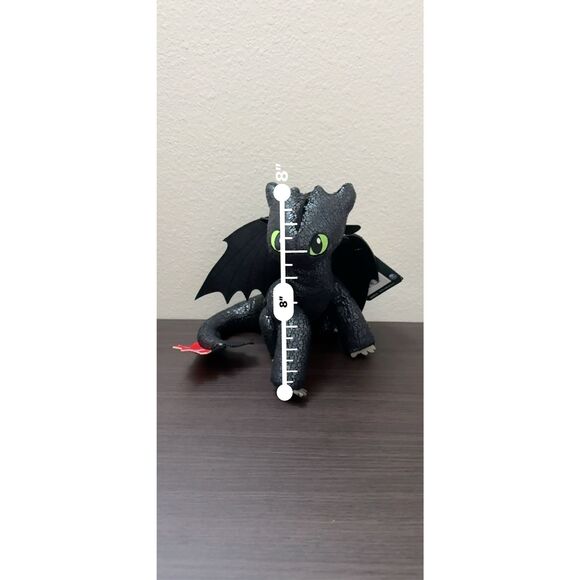How To Train Your Dragon Live Action Toothless Plush 8 Inch 2025 NWT - Picture 6 of 6